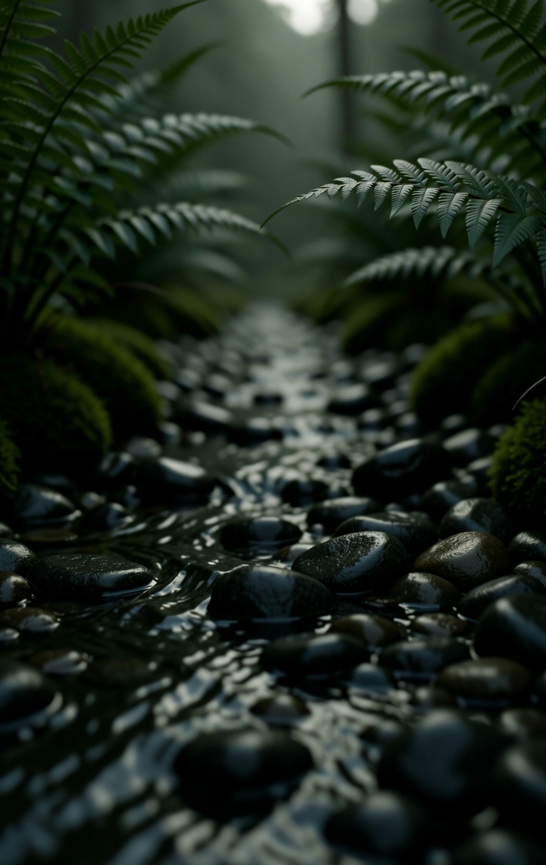 Alpine Cold River Stones