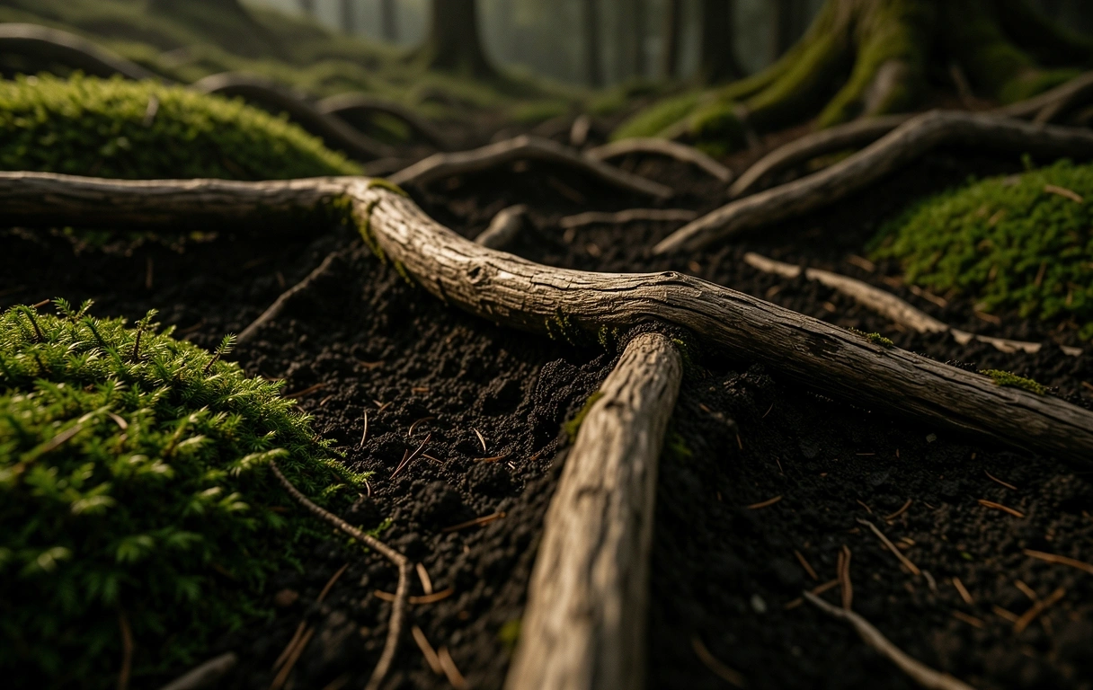 Wurzeln und Kraft der Natur